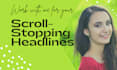 write catchy headlines for your blog post, article, ebook