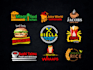 design food and restaurant 3d business logo
