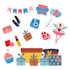 design custom and unique hand drawn illustrative icon set