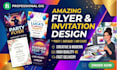 design a creative event flyer and invitation