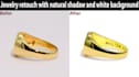 do jewelry retouching with shadow