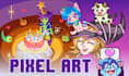 create pixel art or pixel animations gif of any character