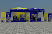 rendering 3d booth exhibition outdoor