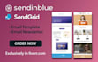develop sendgrid or sendinblue email template newsletter for campaign