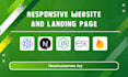 build a responsive website or landing page using nextjs, react, HTML and CSS