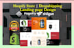 create shopify ecommerce website with shogun, pagefly or gempages