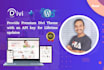 create professional divi website with install premium divi and provide API key