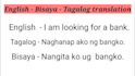 translate and transcribe from english to tagalog or bisaya