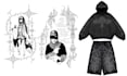 create neo tribal, cyber sigilism, gothic for tattoo and clothing
