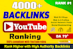 do youtube SEO ranking backlinks video or channel