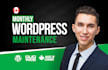 do monthly website maintenance for your wordpress website