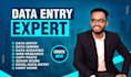 do excel data entry, web research, data collection, typing