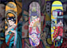 create custom skatedeck, snowdeck, and surfdeck graphic artwork