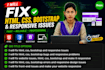 fix HTML, CSS, bootstrap and responsive issues