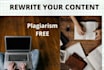do article rewriting and paraphrasing of your content