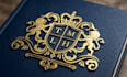 design luxury heraldic crest, coat of arms and royal modern logo