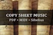 copy handwritten sheet music to PDF, midi