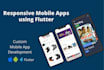 develop responsive android and IOS apps using flutter