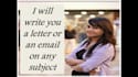 write you a professional letter or an email