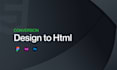 convert PSD, xd, figma files to HTML responsive