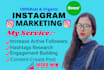 be instagram marketing manager and content creator