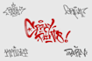 do spray paint graffiti tags