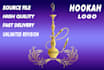 design a professional hookah logo design