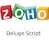 write deluge script in zoho