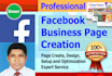 do professional facebook page creation