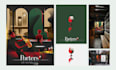 design modern art deco vector illustrations and posters
