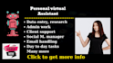 be personal administrative virtual assistant for admin support
