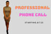 make professional phone calls