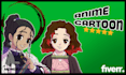 make an anime style cartoon