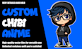 draw chibi character with anime style for mascot, avatar, merchandise