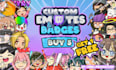 custom animated emotes for twitch and discord,