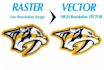 do vector tracing, redraw and recreate your image or logo
