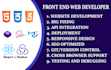 do front end web development in react js and next js