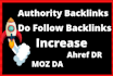 increase domain authority increase moz da with do follow backlinks