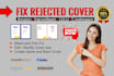 resize format edit fix book cover for amazon ingramspark lulu