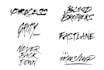 design your calligraphy, typography logo with splatters