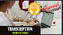 transcribe audio and video in spanish