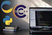 debug develop modify create c cpp csharp python projects programs