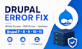 fix drupal errors, white screen, updates or commerce issues