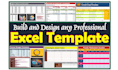 design professional excel spreadsheet template with formula
