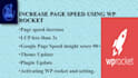 increase page speed using wp rocket
