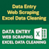 do scrapping, manual typing and mydata cleaning