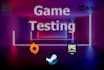 test and review your pc game