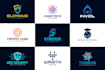 do a tech technology security crypto software cyber app icon logo design