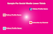 design unique and outstanding social media lower thirds