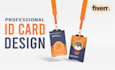 design id badge, employee card, name card press pass design
